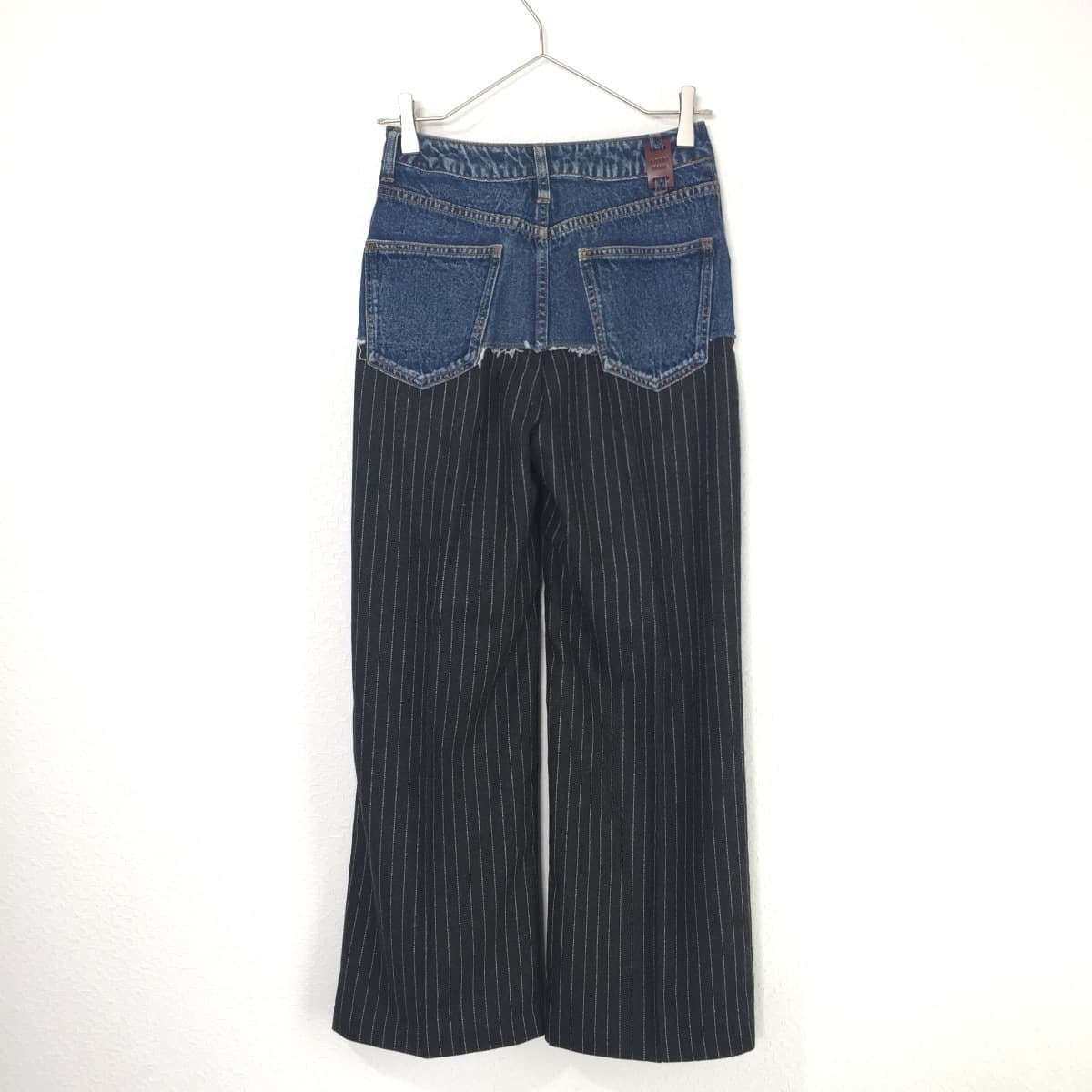 Ameri VINTAGE アメリヴィンテージ DENIM COMBINE PANTS デニムウールワイドパンツ 24 | 「フクル」ファッションブランドユーズドセレクトショップ powered by BASE