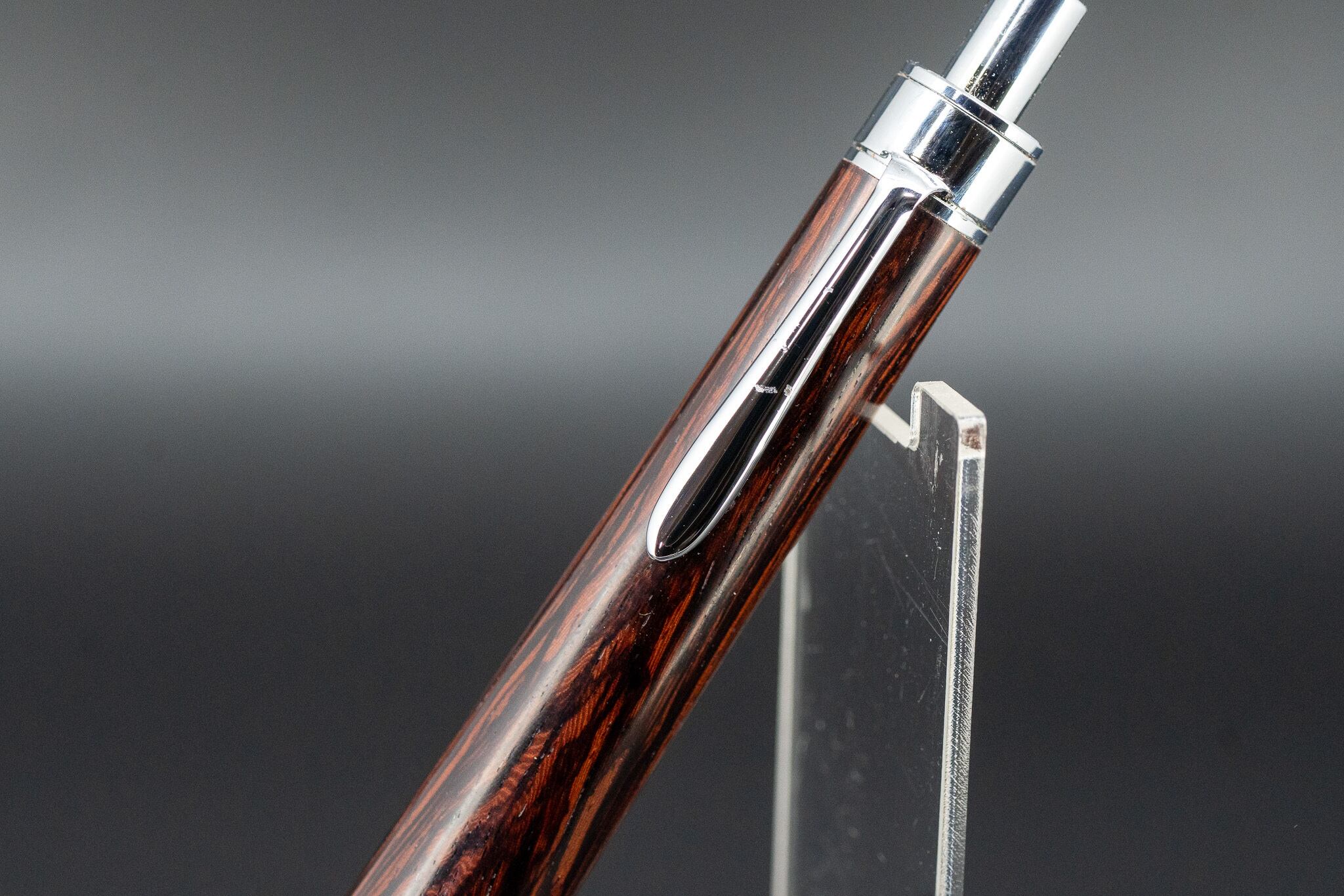 ※【東洋のローズウッド】 縞紫檀 朱雀杢 silver MP