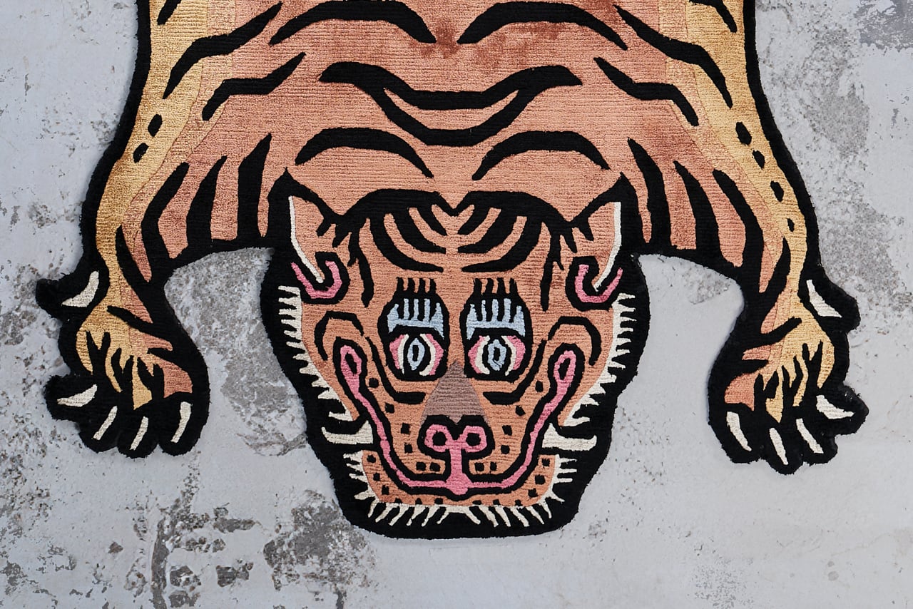 Tibetan Tiger Rug 《Mサイズ•シルク・オリジナル3・クラシックカラー