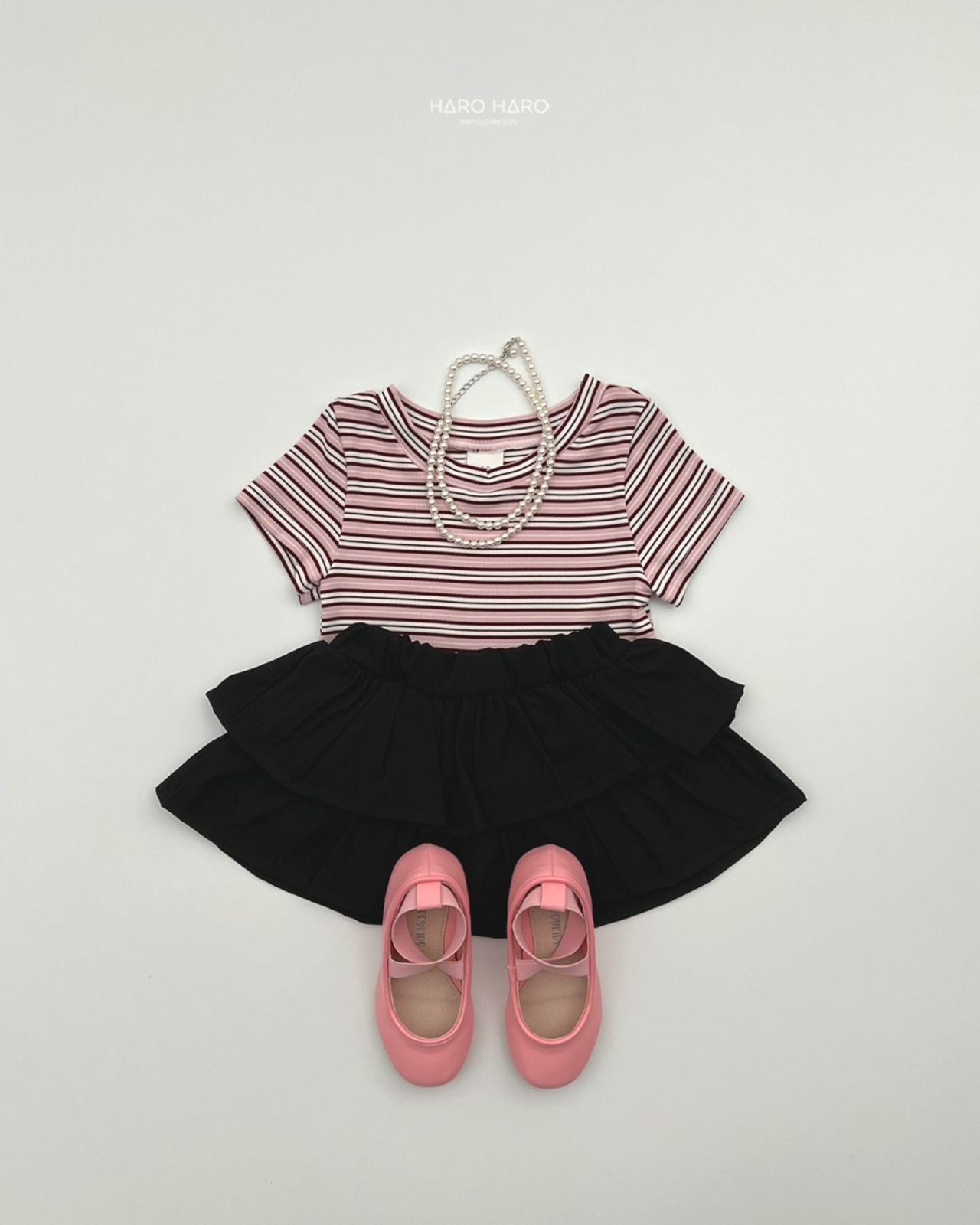 [HARO HARO] Lady Slim Tee (2XL/3XL/4XL) / [하로하로] 레이디슬림티 (2XL/3XL/4XL)