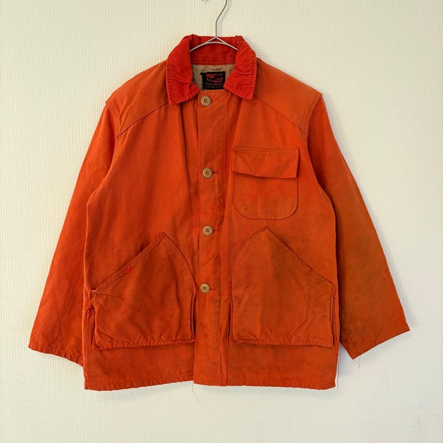 80s Outdoor adventures オレンジ ハンティングジャケット