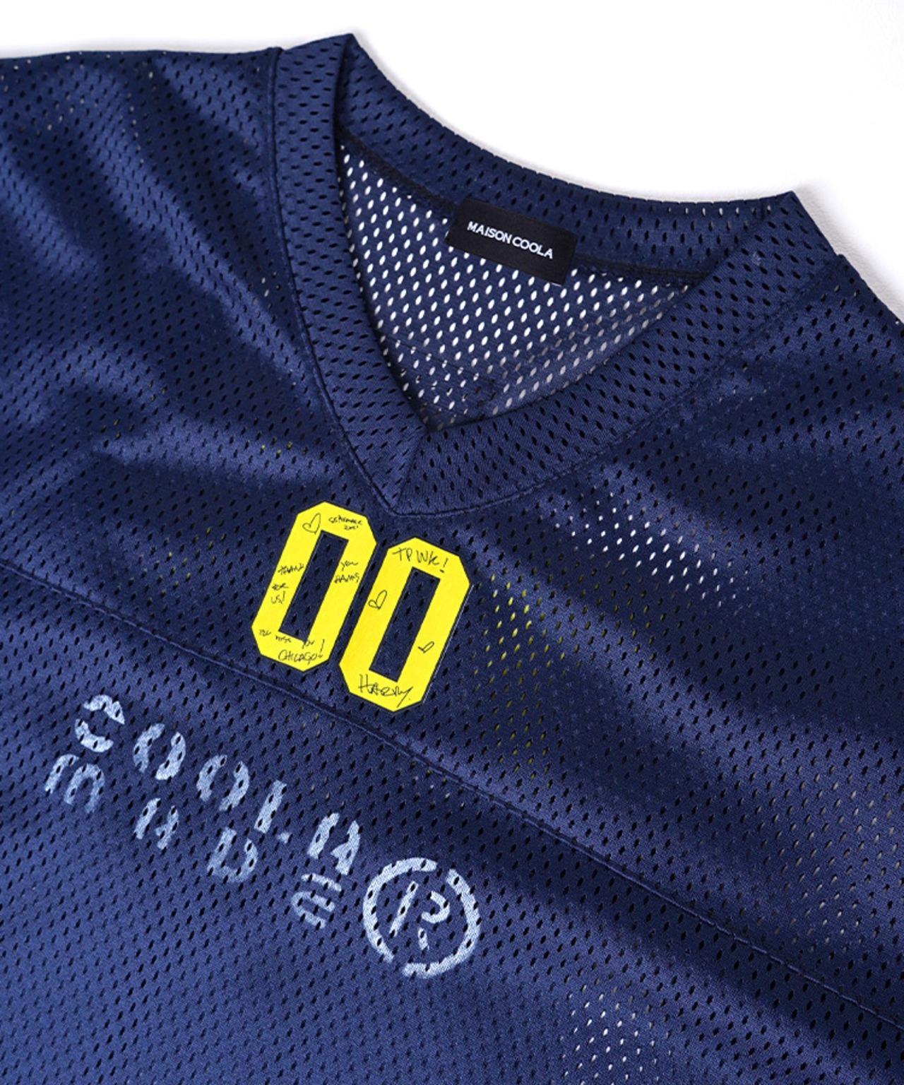 パッチ&レースルーズゲームシャツ (NAVY)　CQ-48129