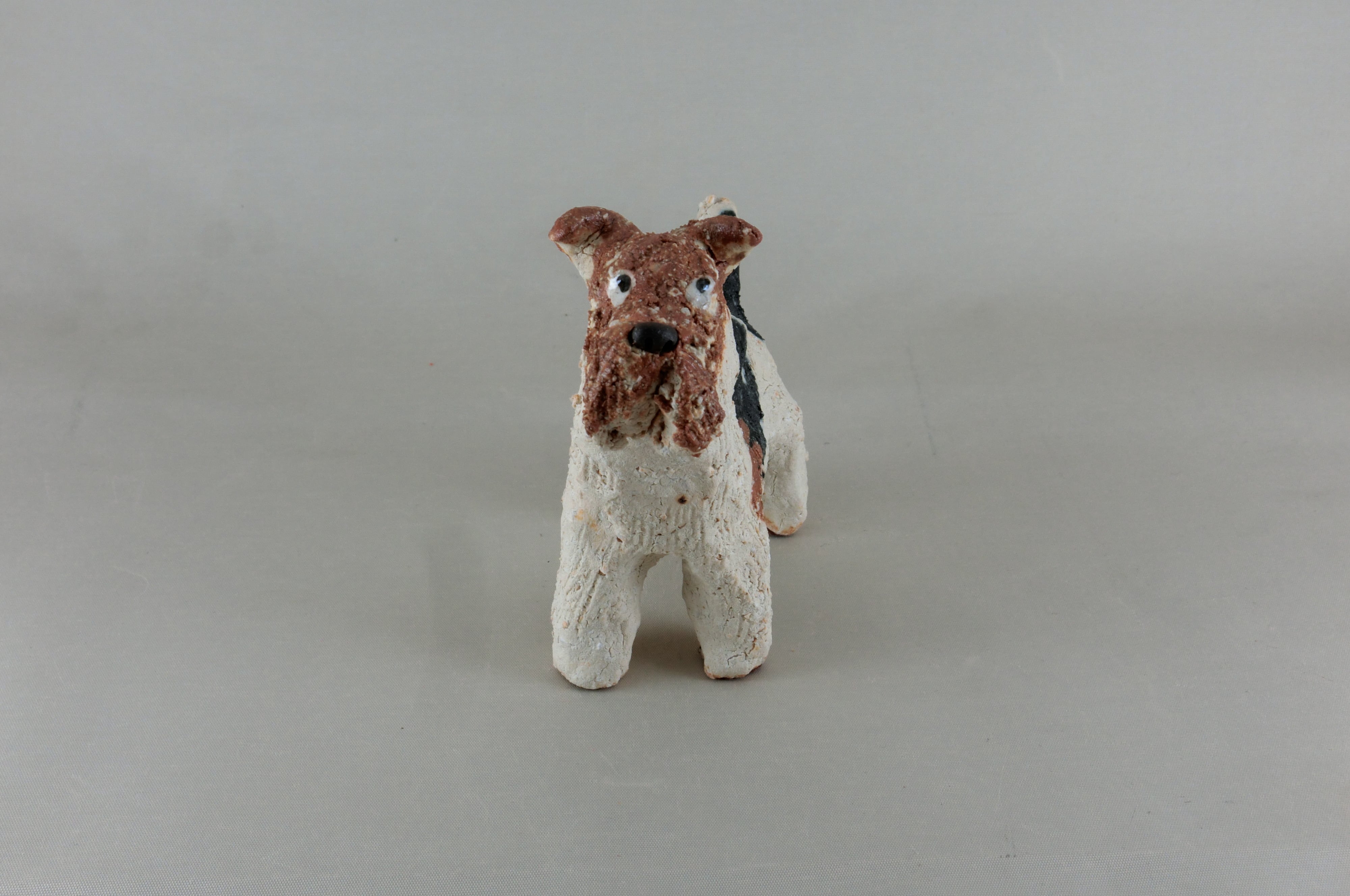 幸生窯　前川幸市作（犬）ワイヤーフォックステリア