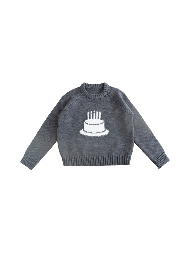 BUTTER CAKE CHUNKY KNIT -CHARCOAL-