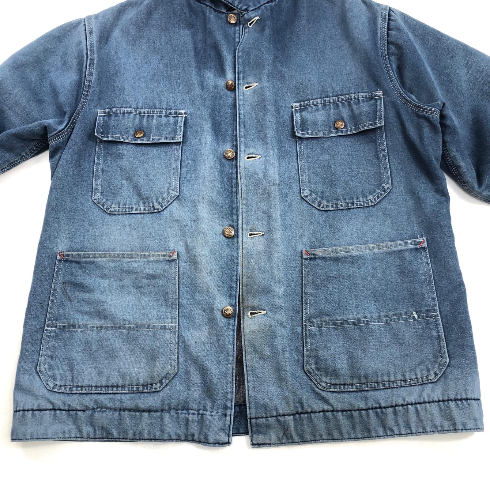 BIG MAC ビッグマック カバーオール 80年代 襟コーデュロイ 裏