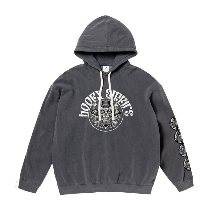 00s OLD STUSSY/Cross Bone print Hoodie/L相当/クロスボーンプリント