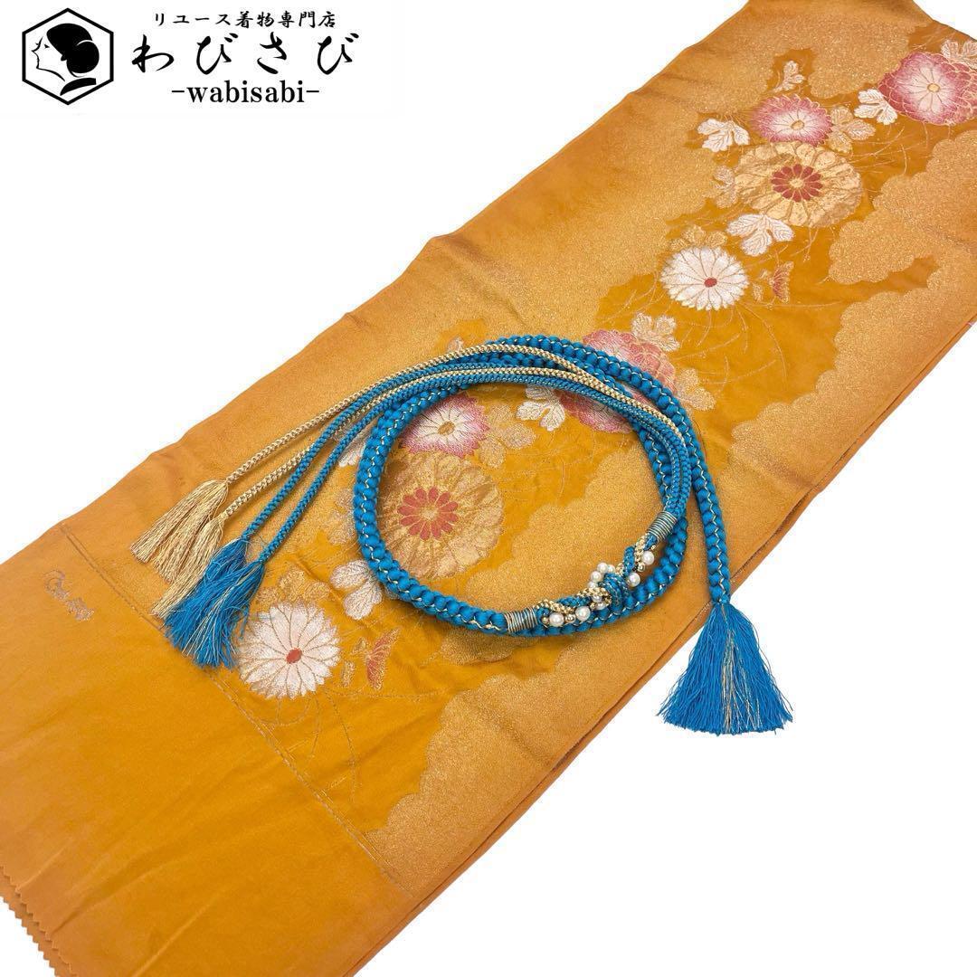 カ*マ様 未使用近い　美品　単衣　正絹　作家　訪問着フルセット　夏帯　帯締　帯揚 カ*マ様 未使用近い 美品 単衣 正絹 作家 訪問着フル