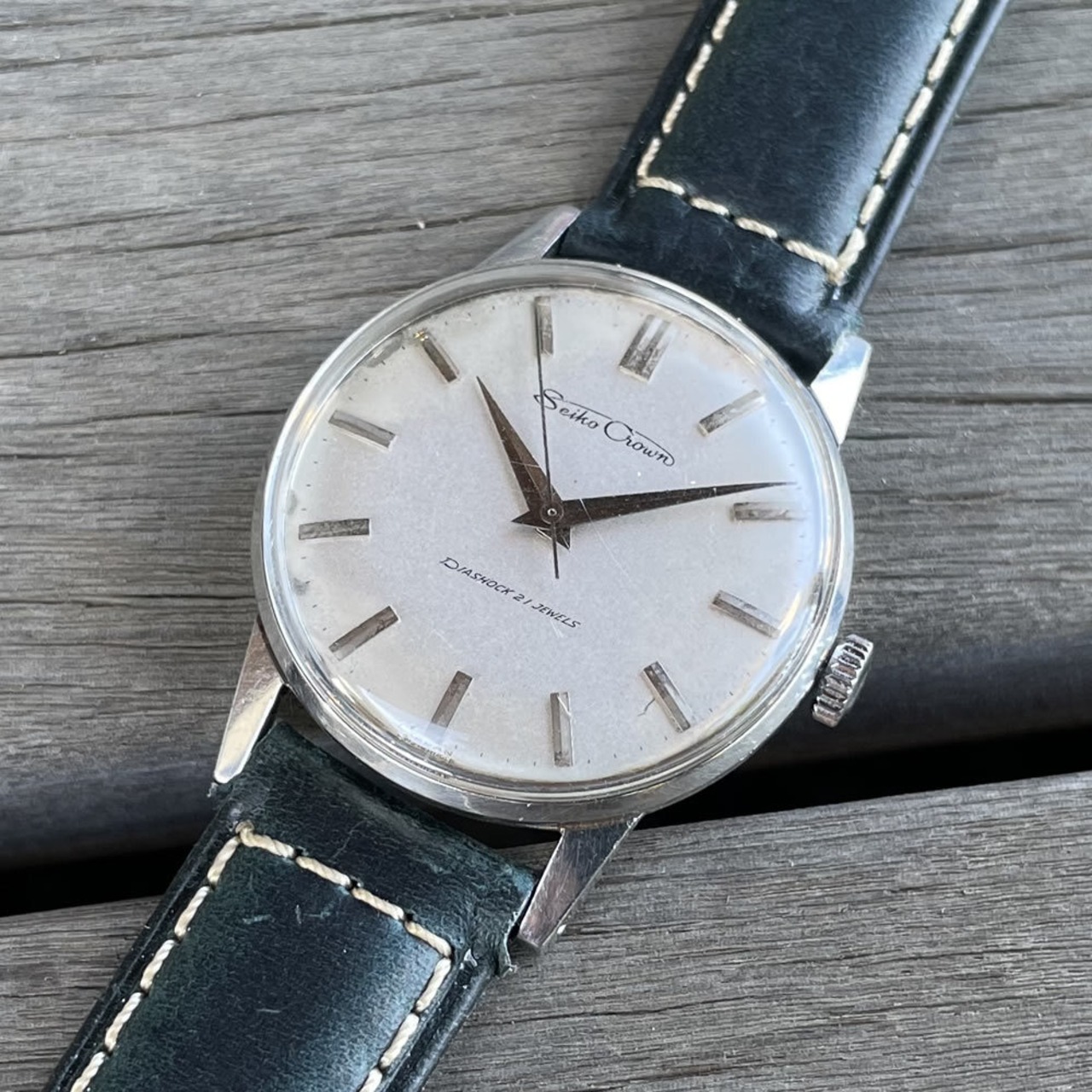 セイコ- CROWN- SPECIAL機械式手巻き23石手巻きO・H済み※ SEIKO 