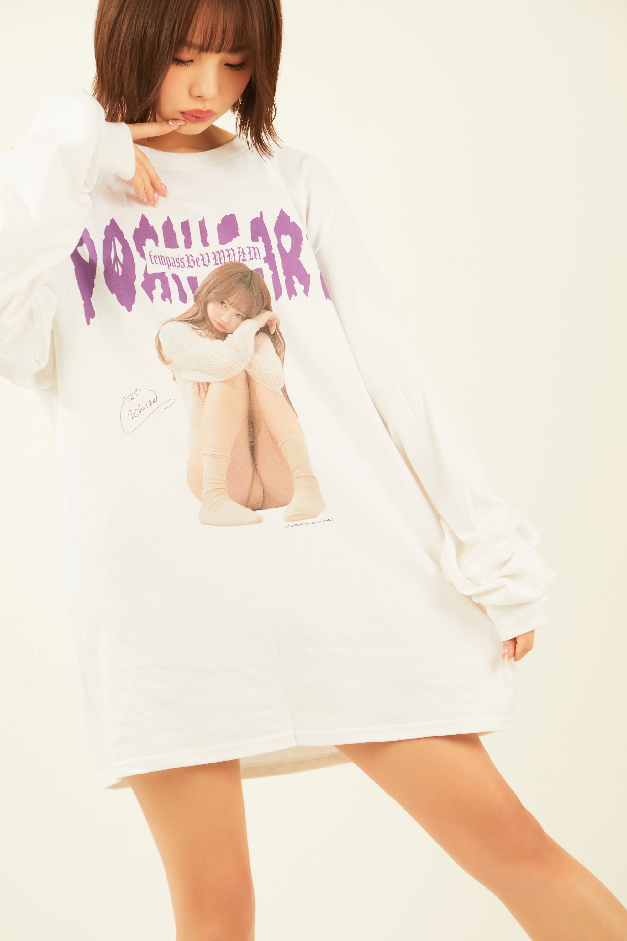 松本いちかコラボ】 Ichika Matsumoto Long sleeve Tee by MNKM for