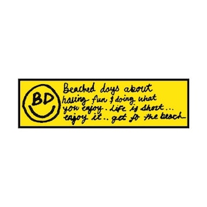 ［BEACHED DAYS］BD Bumper Sticker