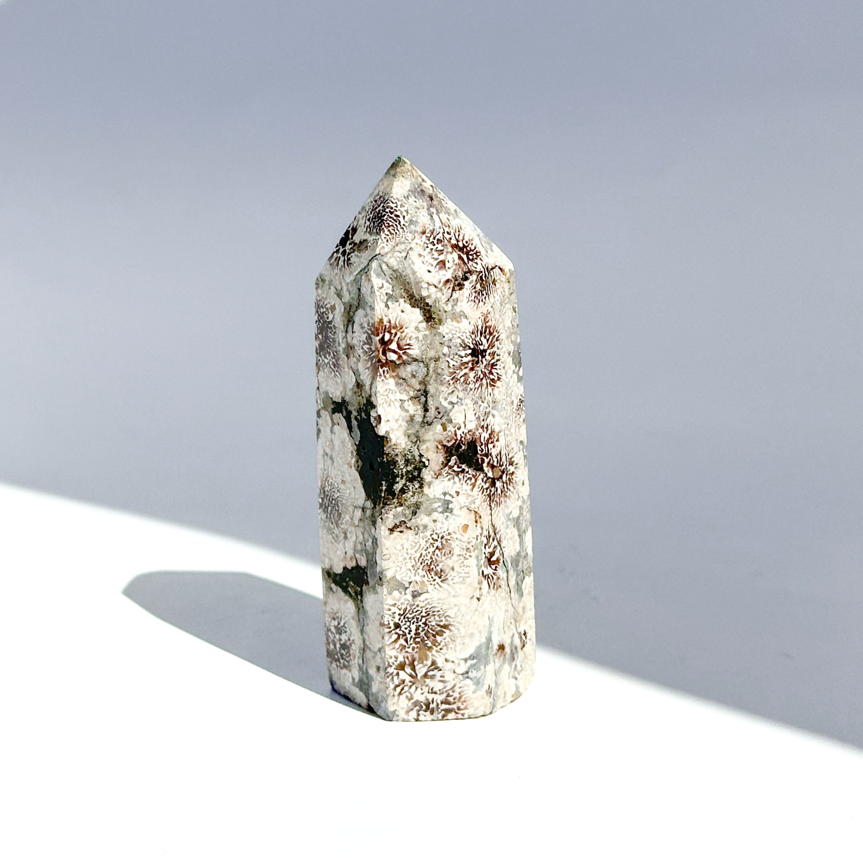 グリーンフラワージャスパー タワー61◇ Green Flower Jasper ◇天然石・鉱物・パワーストーン・インテリア