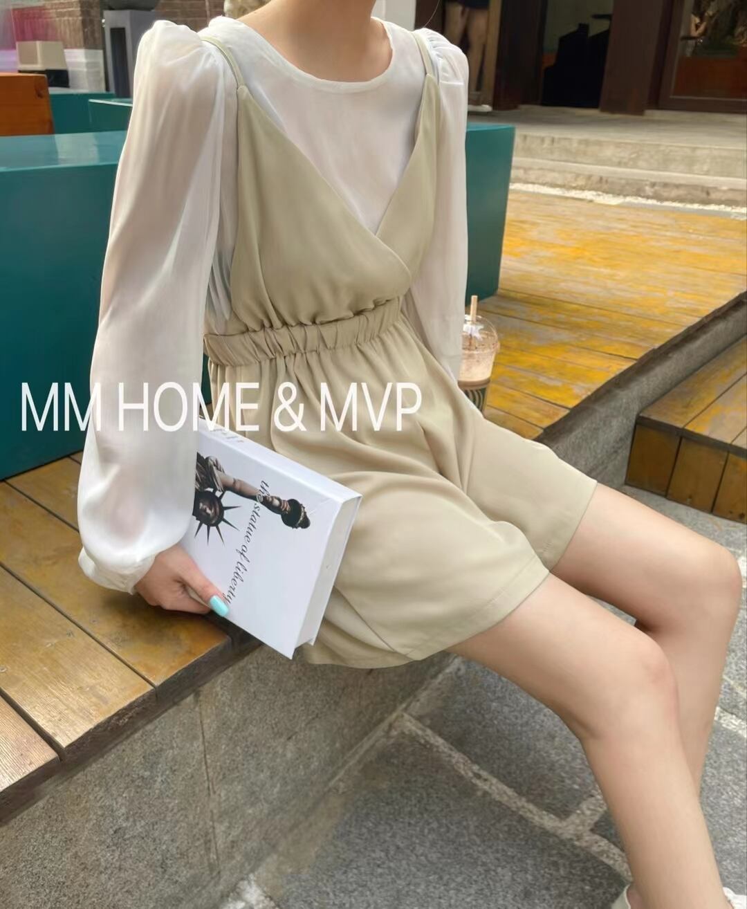 ブラウス×サロペットセット　AJ42441-2063