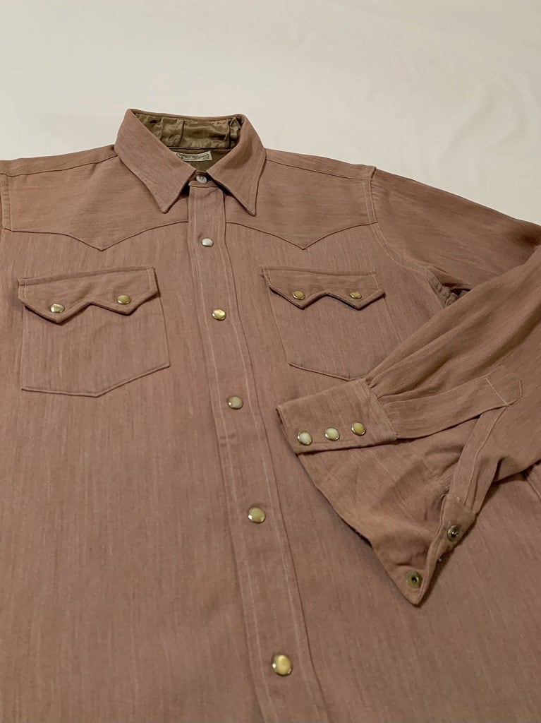 1950's Gabardine Long Sleeve Western Shirt