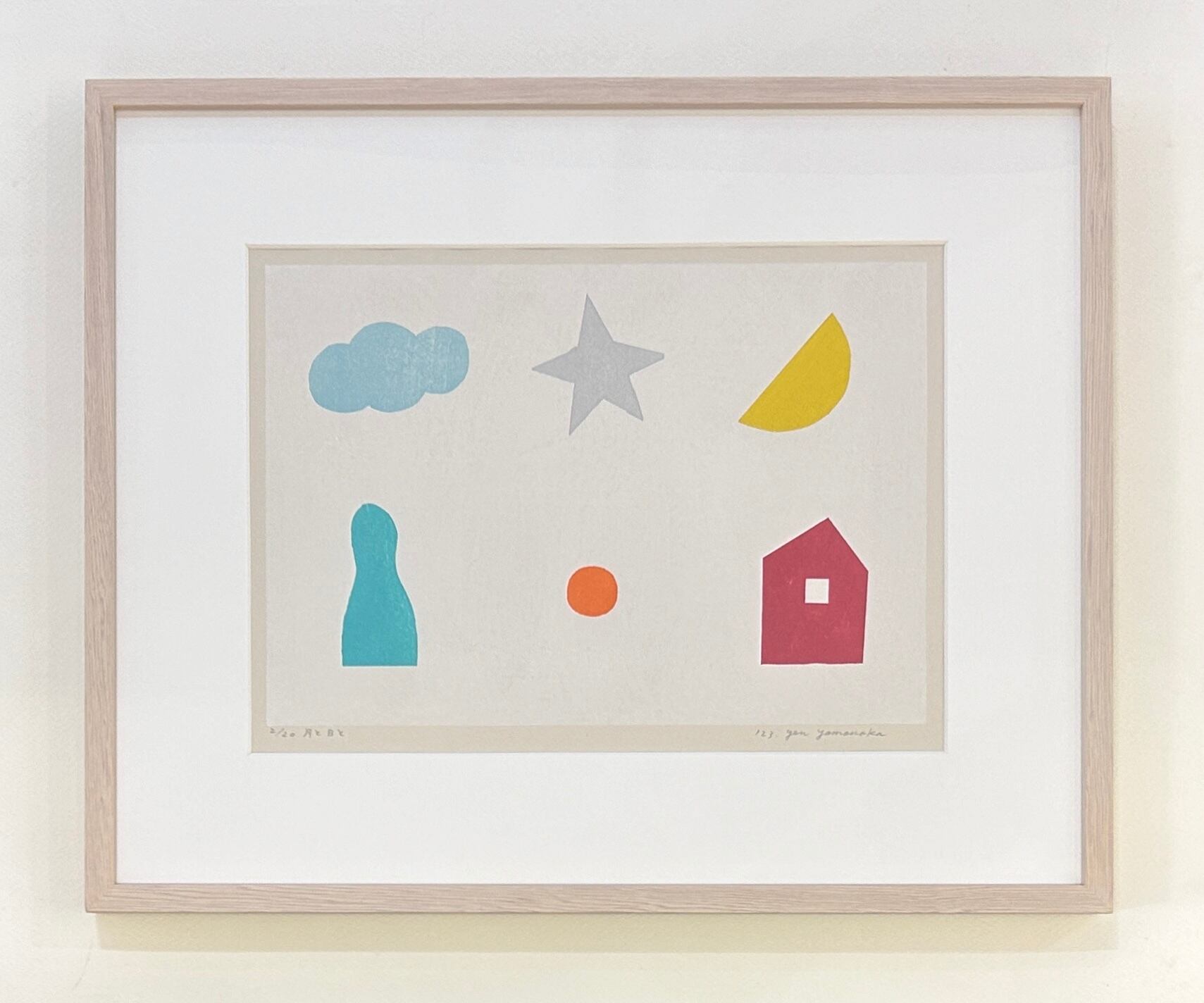 絵画　山中仁太郎　７２ｃｍ×６１ｃｍ 山中 現《月と日と》 | 不忍画廊｜SHINOBAZU GALLERY