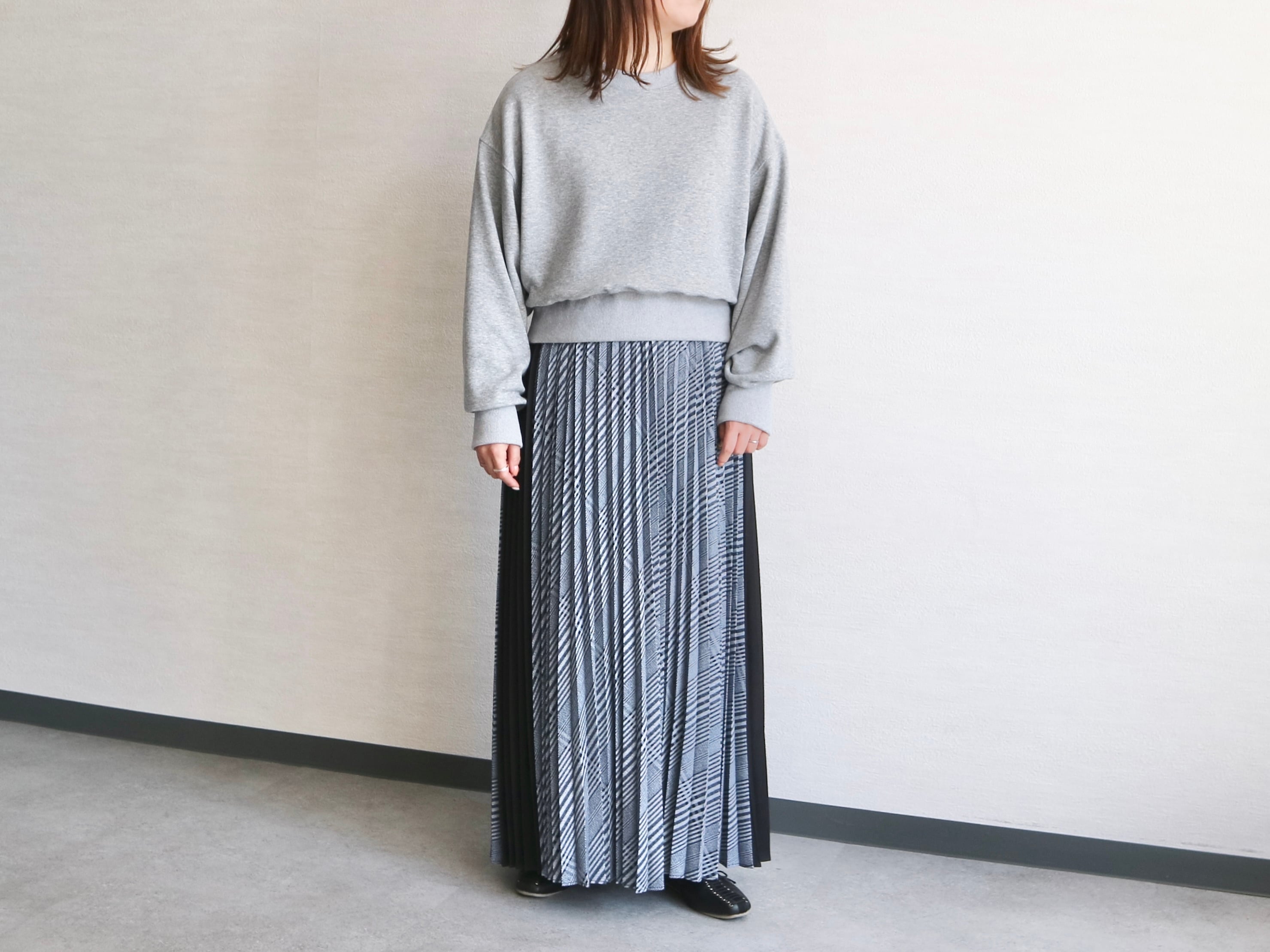CHIGNON シニヨン】CHECK PANEL PLEATS SKIRT チェックパネルプリーツ