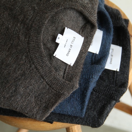 STILL BY HAND Wool mohair pullover knit