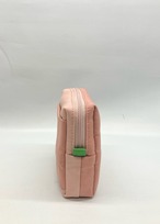 ポケットティッシュケース付き　スクエアポーチ　もも｜とりさん工房ーかわいいハンドメイドポーチ