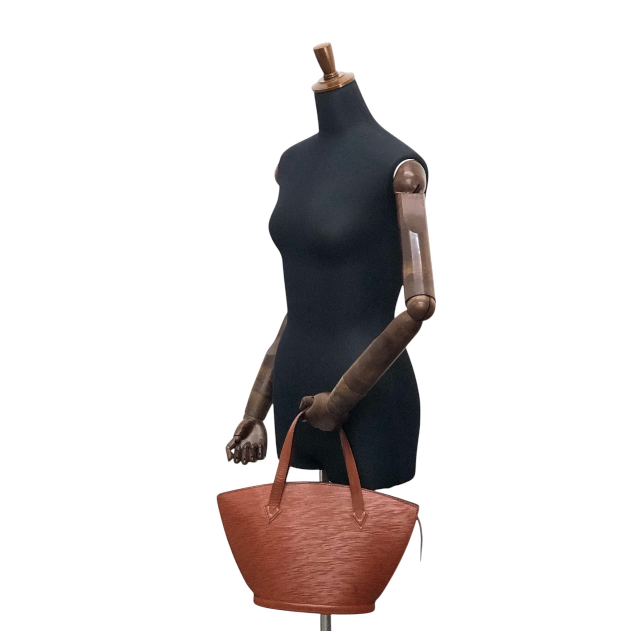 LOUIS VUITTON ルイヴィトン エピ ハンドバッグ ブラウン レザー サン