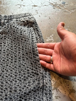 TESS / Jacquard eazy pants / Relax pants / BLACK
