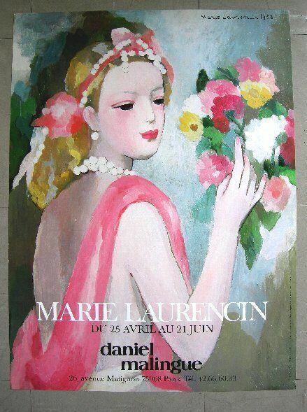 MARIE LAURENCIN マリー・ローランサン 展覧会オリジナルポスター Last