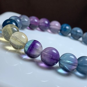 2.透明度高☆美フローライト・ブレスレット