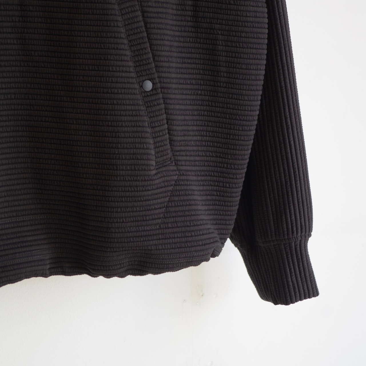 meanswhile Uneven Fabric Anorak Parka