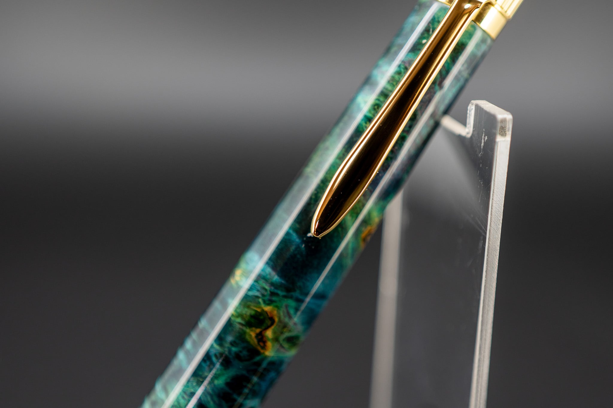 【カナダの象徴】 ハードメープル 瘤杢 スタビライズドウッド gold BP