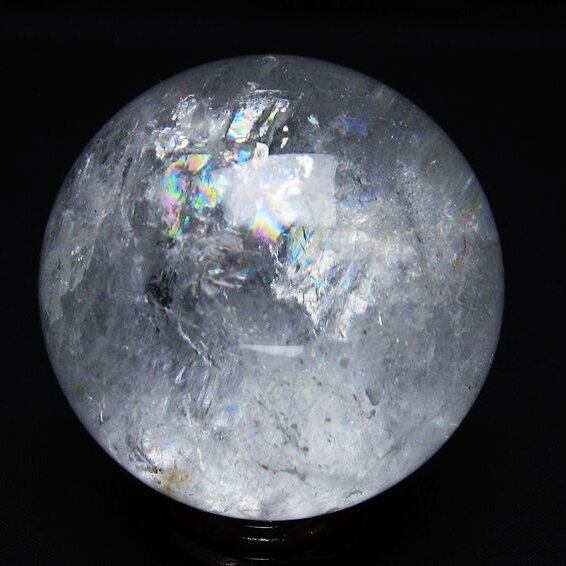 水晶 丸玉 64mm スフィア 置物 水晶玉 一点物 151-8929