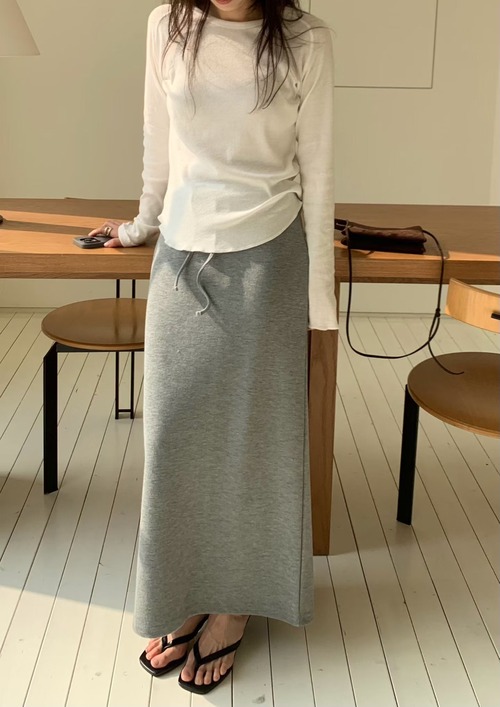 (予約) fl lanel / Light banding skirt 4color