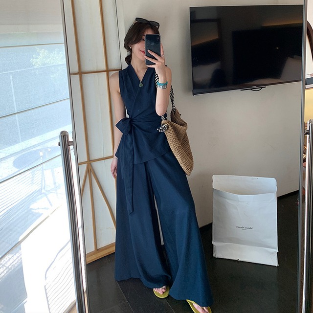 【パンツドレス】 大きいサイズ パーティードレス 個性的 かっこいい パンツ オールインワン 結婚式のお呼ばれ 結婚式 お呼ばれ  20代 30代 40代 50代 ママ ワンピース フォーマルドレス  袖なし お呼ばれドレス  二次会 ドレス シンプル おしゃれ ネイビー 青 カーキ S M L XL 2XL