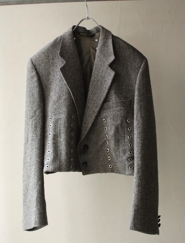 1980's Eyelet tailored jacket  made in usa  size ML