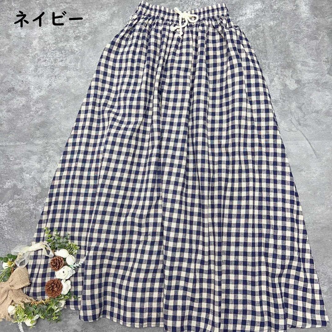 美品【MARGARETHOWELL】ギンガムチェック スカート 日本製 サイズ3