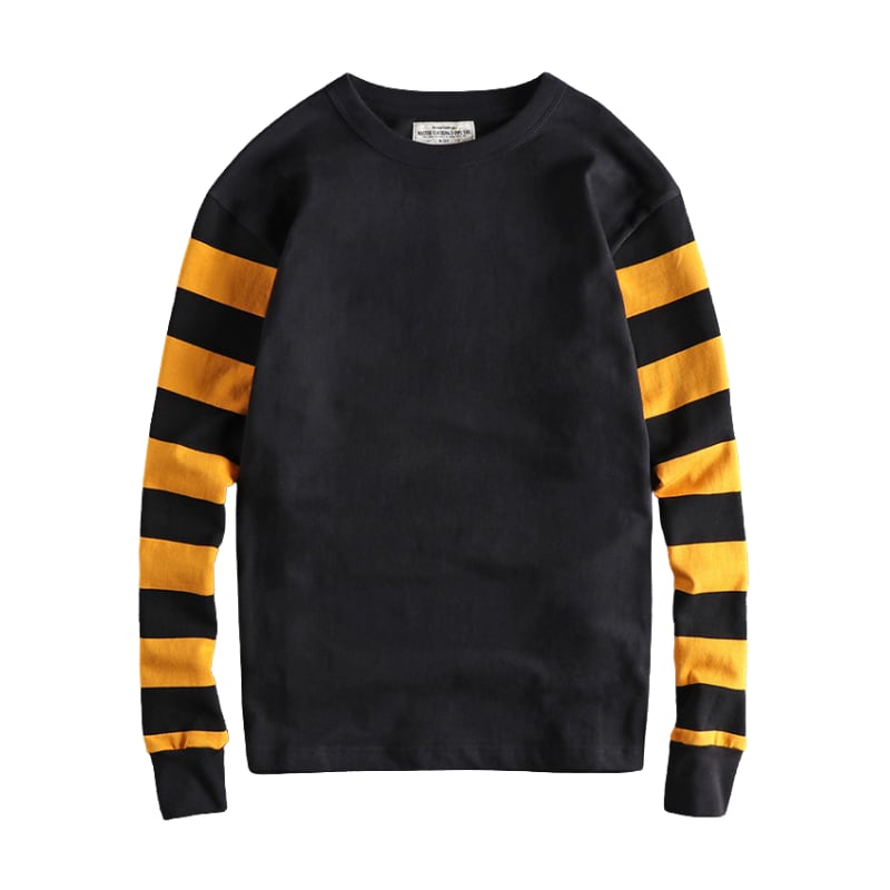 Striped sleeve T-shirt 3046