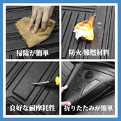 BIGKON トランクマット 適合対応三菱 アウトランダー 3代目 GN0W型 PHEV 5人乗り専用 2021年12月~現行 Outlander ラゲッジマット 3D防水 汚れ防止 滑り防止 傷防止 内装 保護パーツ ブラック