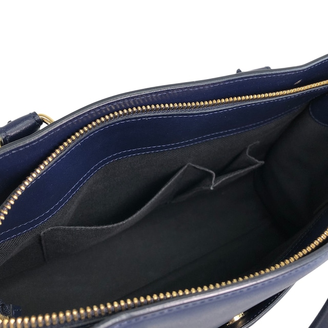 Salvatore Ferragamo サルヴァトーレ フェラガモ ハンドバッグ ネイビー ガンチーニ レザー トートバッグ vintage ヴィンテージ オールド 6faja2