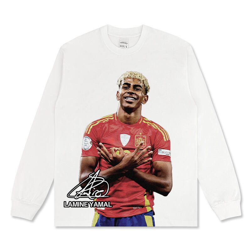 VINTAGE ストリート Lamine サッカープリント Tシャツ T2213 | wshot