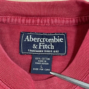 【Abercrombie & Fitch】アバクロ Tシャツ ナンバリング プリント 星 刺繍 半袖 L US古着