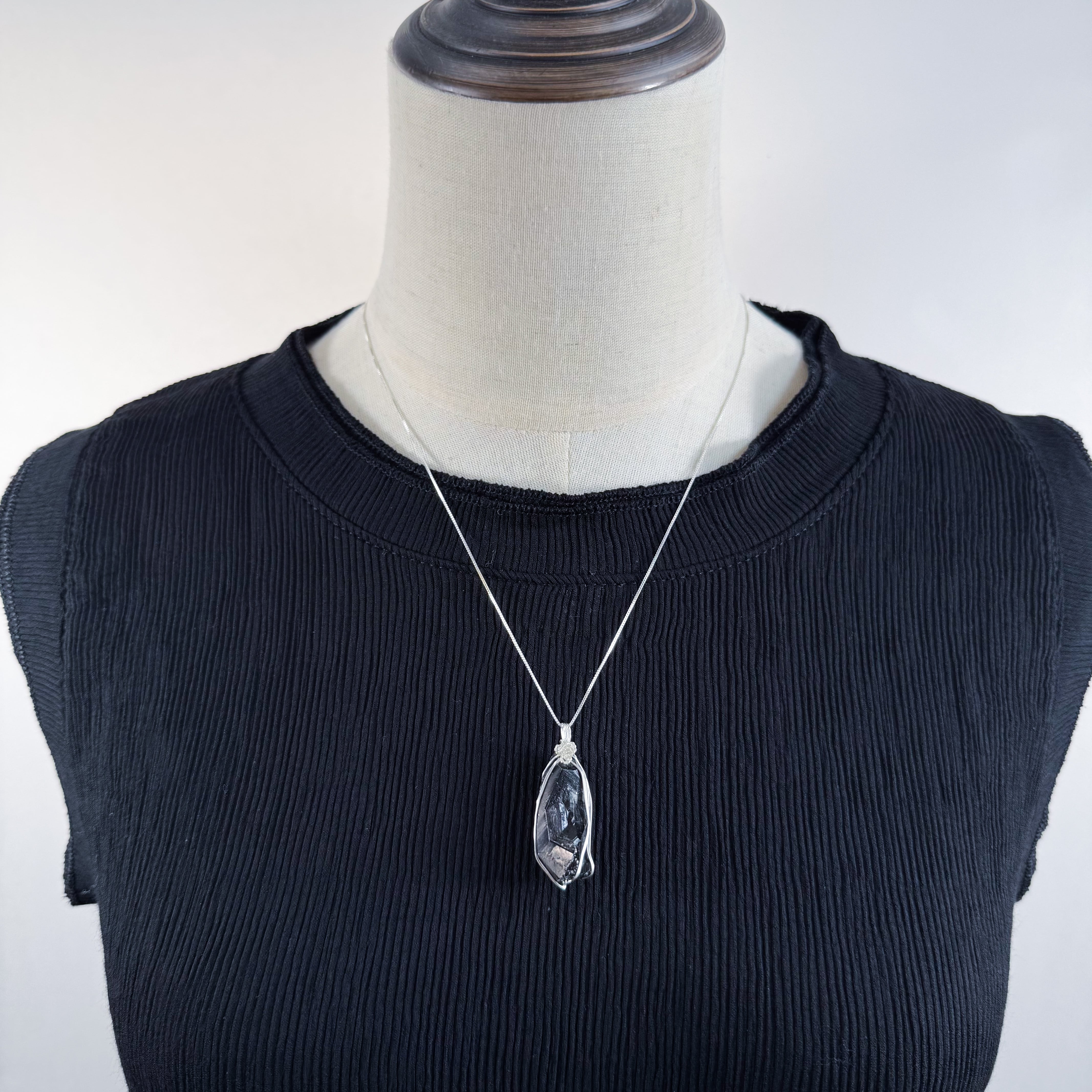 高千穂黒水晶のSilver925ネックレス | sunday shop〜宮崎水晶