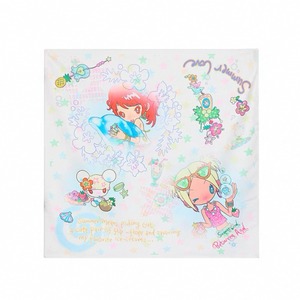 [BETWEENAND] Illustration Square Scarf Chest Cover