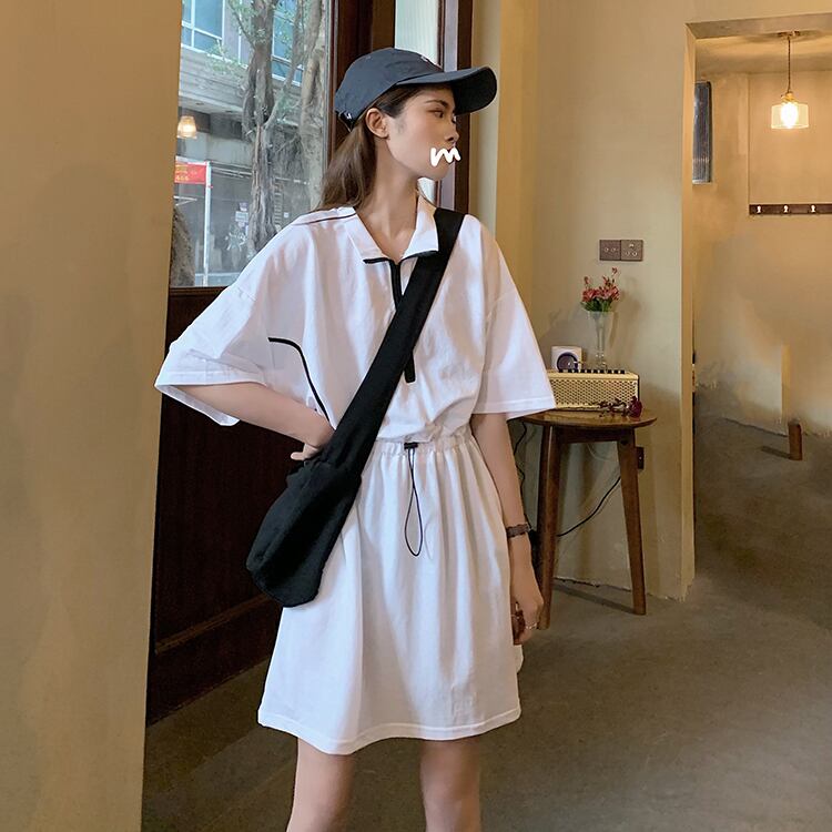 ワンピース 通勤スポーツカジュアル無地人気ワンピース Yochico 独自のストリートトレンドを定義づけましょう