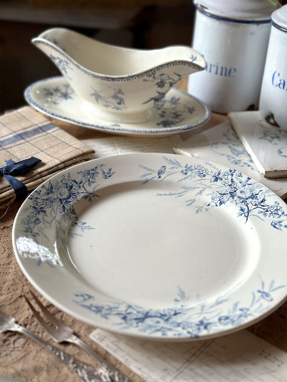 プレート 皿 Linotte 鳥の巣と卵 | Brocante de La Cocotte （フランス