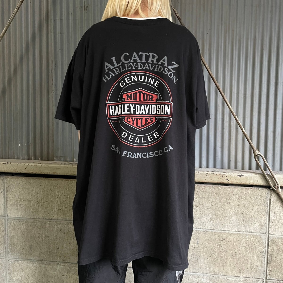 ビッグサイズ Harley-Davidson ハーレーダビッドソン プリント Tシャツ