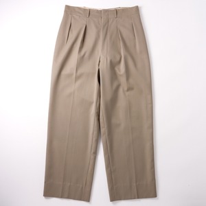【極美品】50s special vintage pants rayon trousers beige Made in USA W35 WALDES zip mint condition ／50年代 ヴィンテージ パンツ スラックス レーヨン トラウザーズ 実寸W35  2タック USA製 ミントコンディション ベージュ