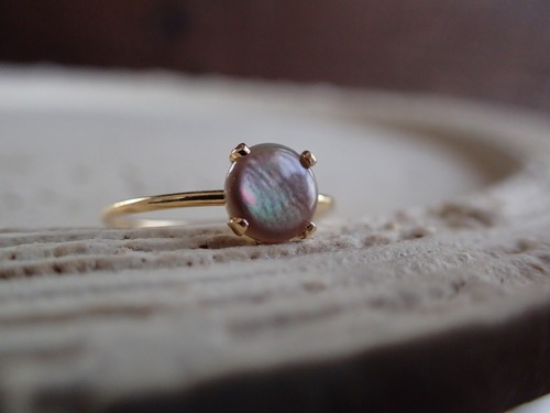 black ring13号【黒蝶貝】