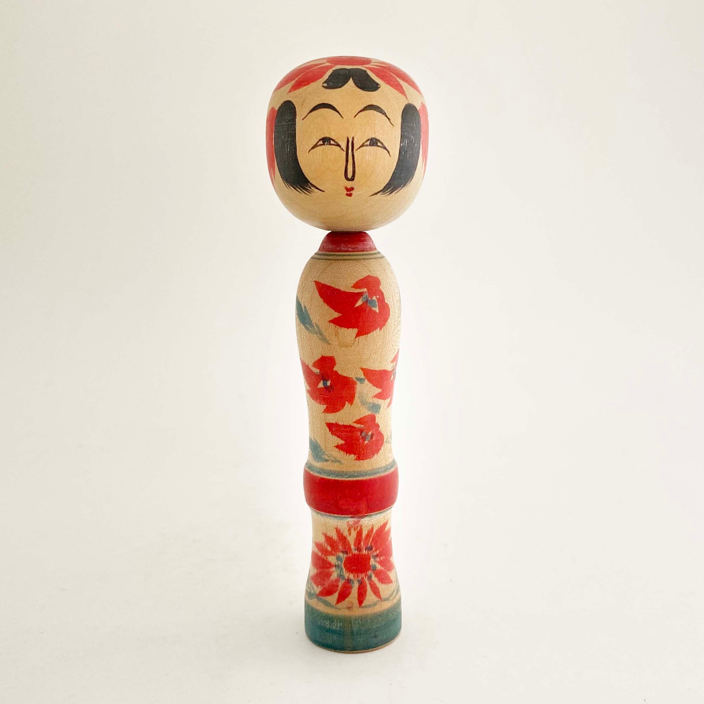 小寸こけし（蔵王高湯系 / 石沢寅雄工人）