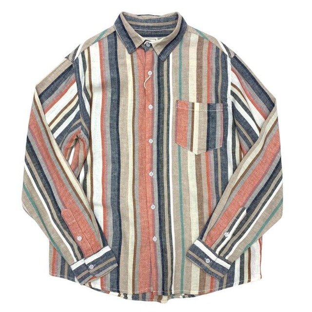 Striped linen shirt 21129