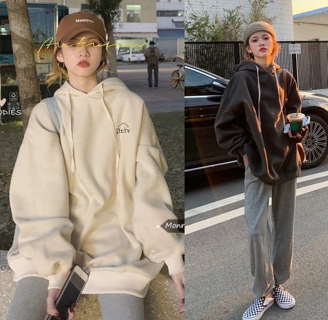 ビッグシルエット パーカー レディース 韓国 ファッション カジュアル ストリート ワンポイント ロゴ プルオーバー スウェット ビッグパーカー レディース 裏起毛 パーカー オーバーサイズ フーディー ロゴパーカー 春服 レディース Vestito