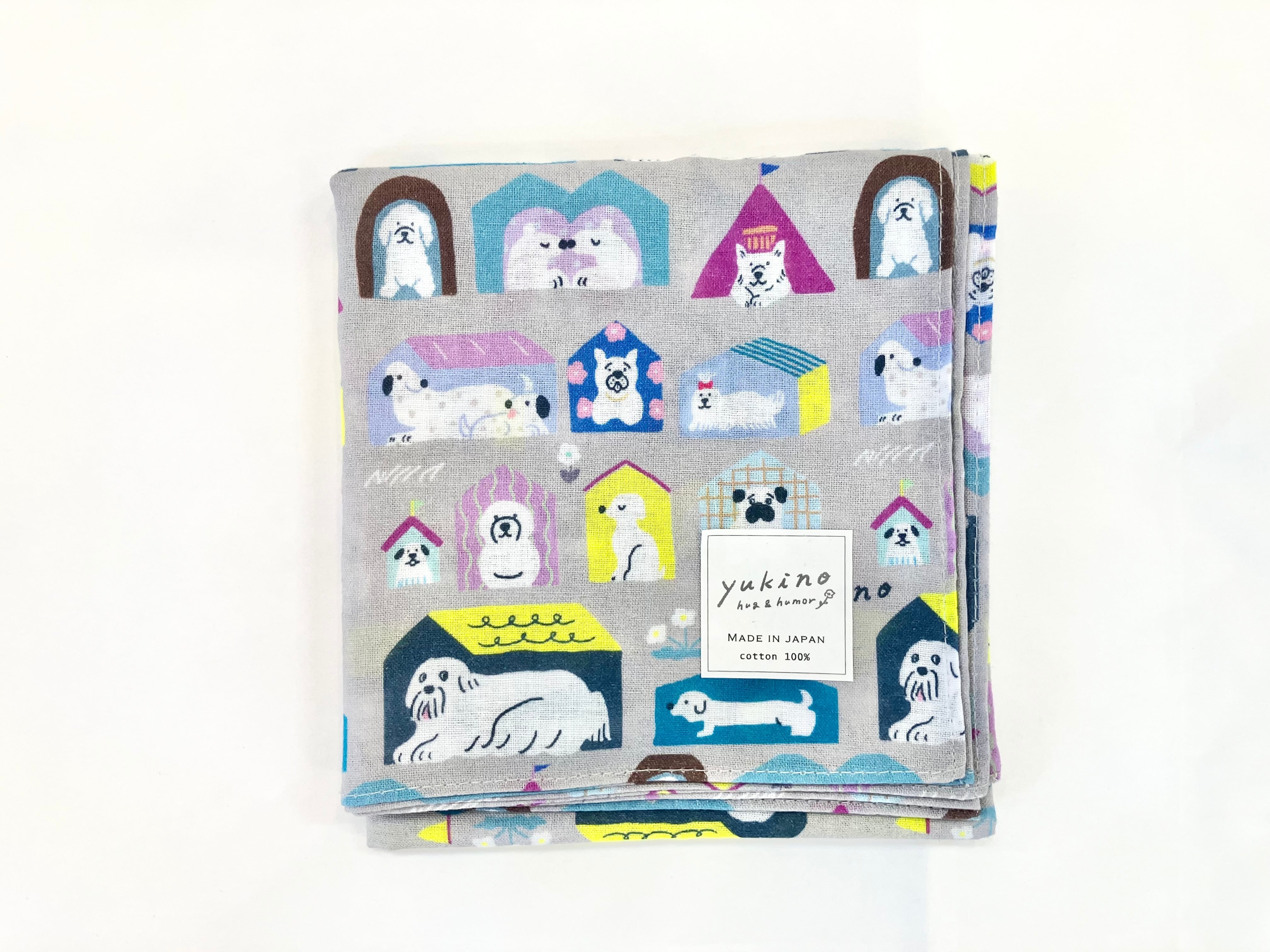 麻佑ちン✩︎⡱　ハンカチ　パグちゃん柄 タオル ハンカチ 犬 イヌ いぬ パグ｜ミスターアンドミセスチーフ / MR