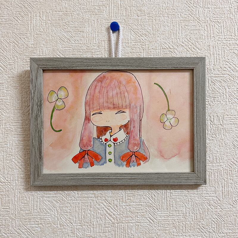 原画（水彩画）「心が痛いよ」[KK-009] | いんくるネット