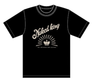 " NAKED KING " T-SHIRT : BLK / IVORY